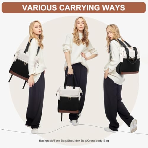 Image of PALAY Backpacks for Women 15.6 Inch Work Laptop Teacher Nurse Backpack Purse Waterproof Travel Computer Bag for Women