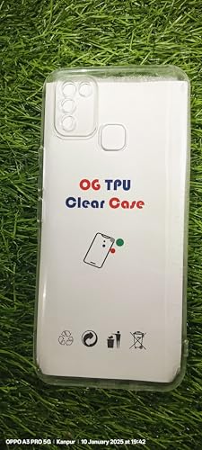 Image of COVERBLACK Soft Rubber Silicon Clear Back Cover Compatible Model for Infinix Smart 5A - Transparent