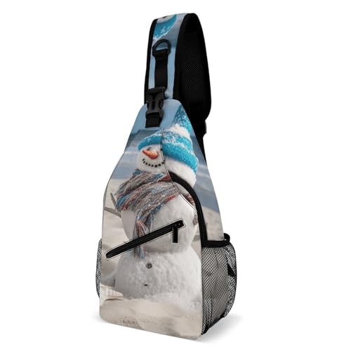 Sac bandoulière bonhomme de neige original pour offrir en hiver