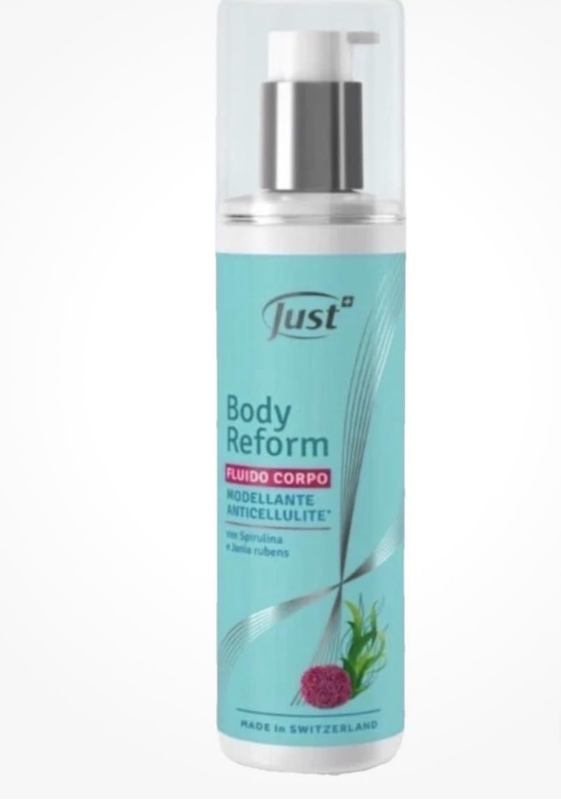 Just Body Reform Fluido Corpo Anticellulite Modellante, con Spirulina e Jania Rubens, 200 ml