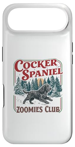 Funny Retro Cocker Spaniel �X�}�z�P�[�X iPhone Air �p