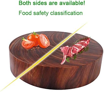 Reversible Cutting Board - Chopping Block with Stainless Steel Handle, Knife-Friendly for Meat & Vegetables, Perfect for Kitchen & Restaurant Use