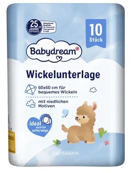 Babydream Wickelunterlagen Sparset 4x10 Stück