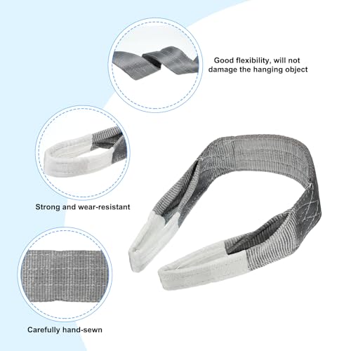 Sangle de levage en polyester pour sécuriser le déplacement de charges de 4t
