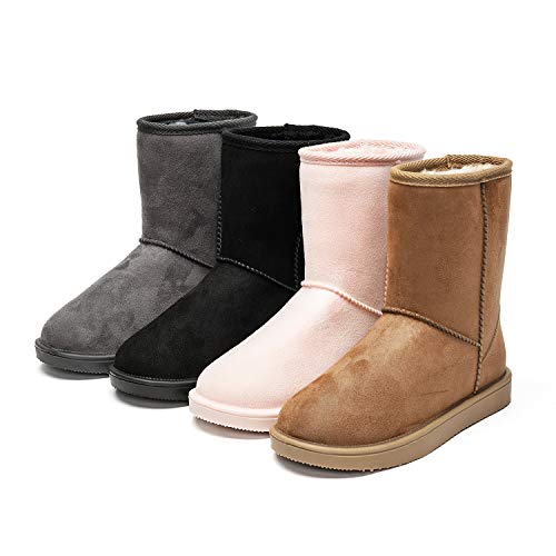 Dksuko Women's Classic Waterproof Snow Boots Winter Boots (5 B(M) Us, Chestnut) #TOP6