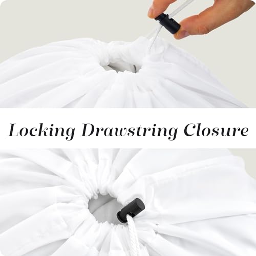Handy Laundry Extra Large Heavy Duty Laundry Bag – 30" x 40" Durable Nylon, Drawstring Closure, Machine Washable, Laundry Bag for Travel, College Dorm, Dirty Clothes, Storage – White by Handy Laundry - Image 6