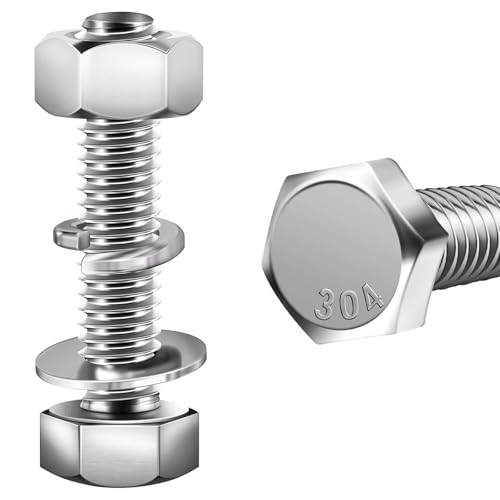 ORTAVA 10 Stück Sechskantschrauben M6 x 40