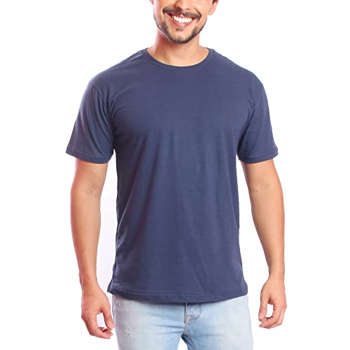 Kit 5 Camisetas Masculina Lisa Algodão Qualidade, Tamanho GG