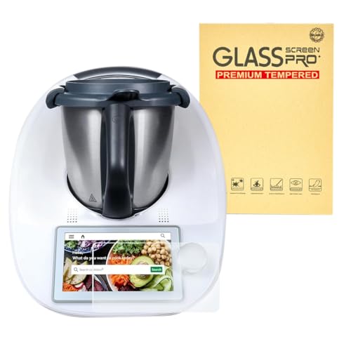 Protector pantalla compatible con Vorwerk Thermomix TM6, 1 Pieza Vidrio templado Película protectora de pantalla resistente a los arañazos, Protector Pantalla Adecuada para Vorwerk Thermomix TM6
