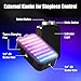 EMART RGB LED Camera Light, 2600mAh Portable Video Light 13 Lighting Effects 360° Full Color, Rechargeable Small Light Panel, 2500K-7000K for Selfie, Content Creator, Photography