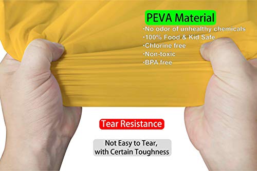 Yellow Plastic Tablecloths 2 Pack Solid Disposable Table 54 X 108 Inch Bridal Shower Party Tablecovers Peva Table Cloths For Picnic Birthday Wedding Banquet Parties 8 Ft Rectangle Table Use #TOP1