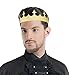 Generic King Crowns Metal Hair Band for Men Gold Crowns and Tiara for Theme Birthday Party Costume Accessories (Gold)