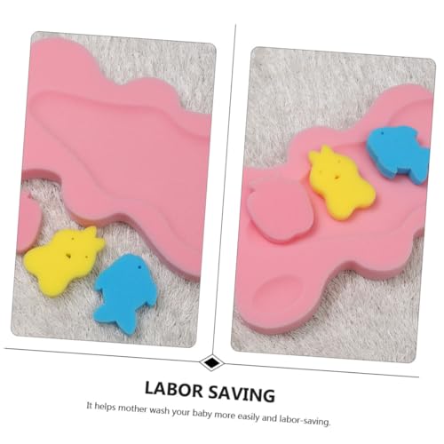 Cojines de baño para bebés de esponja pack de 2 almohadillas antideslizantes 5