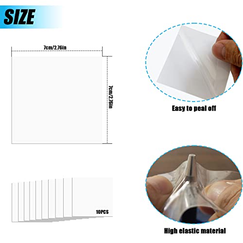 10Pcs Premium Air Mattress Patch, Vinyl Pool Hole Patching Tape For Water Swimming Pool, Tpu Patches Repair Kit For Floating Tent, Canvas, Inflatables, Bounce House, Tubes Air Bed, Pool Floats, Ball #TOP1