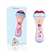 Alyoen Kids Microphone with Long-Recoding & Voice Change Function, Music Karaoke Toys with Singing Along for Boys and Girls (Pink)