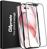 【1枚が3枚に匹敵 ・一体式防塵設計】OAproda ガラスフィルム iPhone 15用 全面保護 硬度が9Hを超え アイフォン 15フィルム 強化ガラス 強化黒縁 耐衝撃 受話口防塵 飛散防止 ガイド枠付き 貼付簡単 サラサラ iPhone15対応 6.1インチ用
