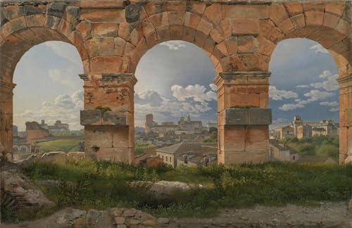Tableau une vue à travers trois des arches Christoffer Wilhelm Eckersberg