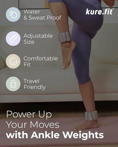 Image of Pilates Weight | Wrist & Ankle Weights for Women | Weighted Bangles | 1LB / 2LB Each (Set of 2)
