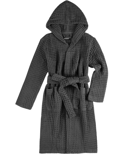 Image of Luxury Organic Japanese Cotton Hotel & Spa Waffle Bathrobe for Men and Women (Hooded /Kimono)