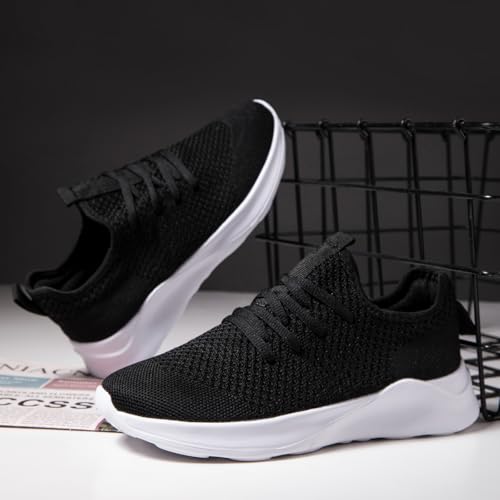 Image of Men's Running Walking Shoes Sneakers Tennis Fitness Athletic Shoes Non Slip On Sports Casual Workout Shoe Lightweight Comfortable Gym Fashion Breathable Mesh Trainer