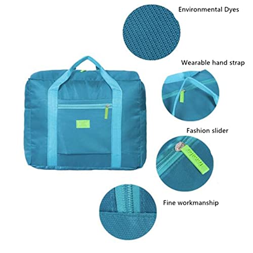 WINVOX Gym Totes Portable Multi-Function Bag Folding Travel Bags Nylon Waterproof Bag Large Capacity Hand Luggage Business Trip Traveling Bags(Dark Green)4