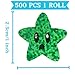 Ysibbon Smiley face Star Stickers for Kids Reward, 500 Pcs 1 inch Foil Star Stickers, Small Star Sticker for School Planner,Behavior Chart, Classroom Teacher Supplies (Smile)