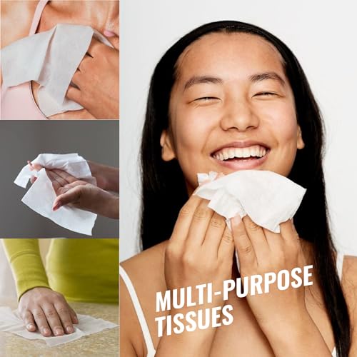 Image of 10on Lite Soft Facial Tissues - Large Size - 2 Ply Napkin, 100 Pulls,Size 20 x 19 cms (Pack of 2)