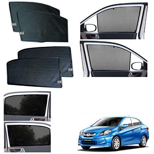 Image of WolkomHome car Fix Curtain Window Shades Half Curtains Sunshade for Amaze Type-1