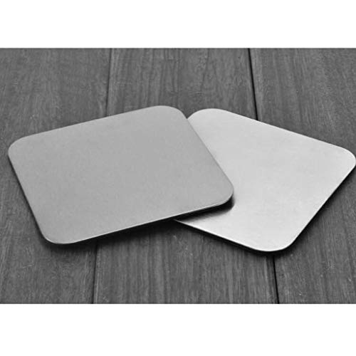 Dessous de verre ronds en acier inoxydable résistant pour table basse - 4