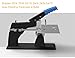 Heavy Duty Stapler Manual, Metal Desktop Stapler with Stoppers for Flat & Saddle Stapling, Max. Thickness 6.5mm