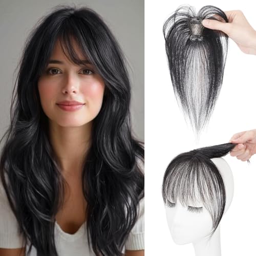 S-noilite Bangs Hair Clip,360° 3D Cover Real Clip in Bangs