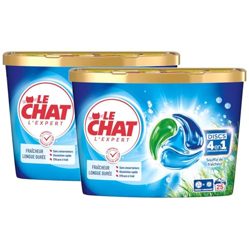 Le chat discs lessive souffle de fraicheur *25 lavages - vue 5