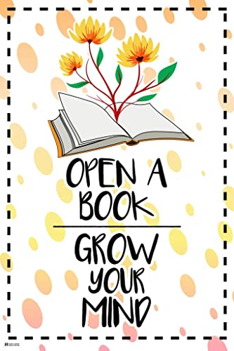Image of Laminated Classroom Reading Corner Poster Grade Supplies All About Pre Book Books Organization Kindergarten Signs Theme Wall Art Cool Educational Floral Style Theme Poster Dry Erase Wall Art 12x18