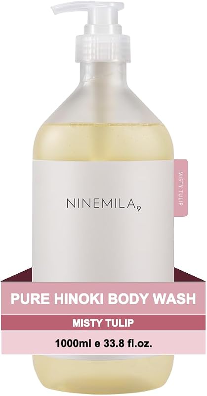Sabonete líquido corporal NINEMILA Pure Hinoki 1000 mL, Misty Tulip