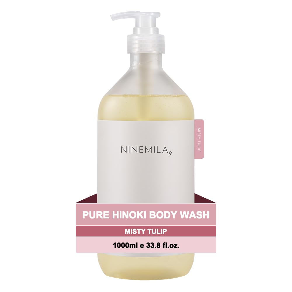 NINEMILA Pure Hinoki Body Wash with AHA & BHA, 1000ml