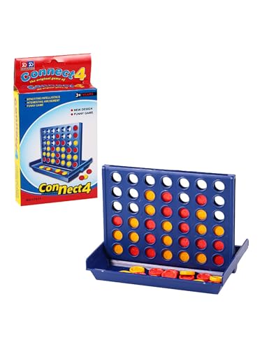 AAGWW よんもくならべ 立体四目 テーブルゲーム 五目並べ コネクトフォー connect 4 立体よんもくならべ 3D 多層ボードゲーム 2-4 人対戦 戦略思考・脳トレ・知育ゲーム 家庭団欒・パーティー向け（小サイズ）