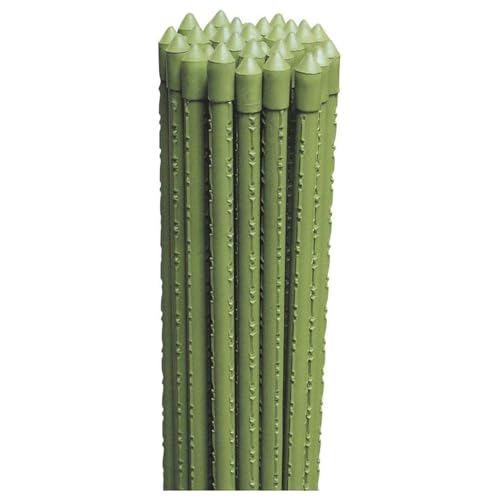 LoviStore 25 PZ Cannette in Metallo Plasticato ø18 mm h. mt 2,40 Tutore in Metallo Rivestito in Plastica, Canne Reggi Piante per Supporto, Sostegno, Ancoraggio, per Orti, Serre, Vivai, Giardini