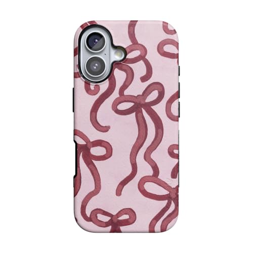 Casely iPhone 17 Case | Love Me Knot | Mauve Bow | Bold Protective Design | MagSafe Compatible Design