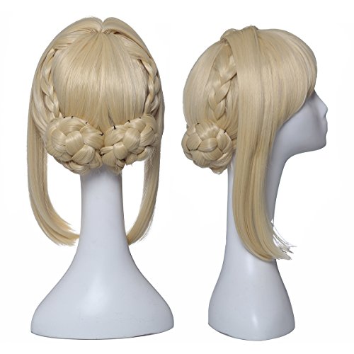 Perruque longue pour cosplay bonnet respirant anti-irritation pour peau sensible