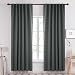 Deconovo Room Darkening Rod Pocket and Back Tab Curtains Thermal Insulated Blackout Curtains for Living Room 52x84 Inch Dark Grey Set of 2