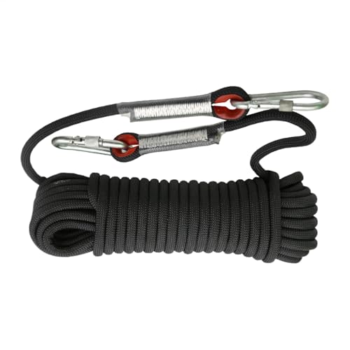 Corde d'escalade statique noire pour sécuriser l'alpinisme - 2