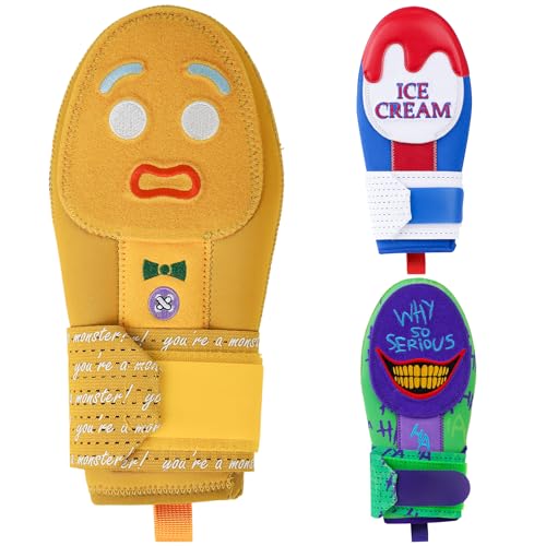 RVRAYS Baseball Sliding Mitt - Sliding Mitt for Youth - Drippy Drip Accessory Gingerbread Man, Ice Cream, Scary HaHa - Softball