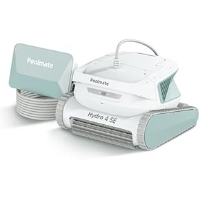 Poolmate Hydro 4 SE Wired Robotic Pool Cleaner, 150W, 180μm, Class Basket Filter with Climbing Walls and Floors, Ideal for Inground Pools up to 40 Feet Long