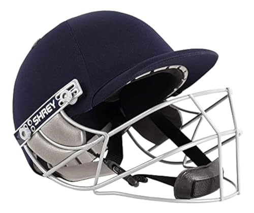 Casque de cricket en acier Shrey Match 2.0 contre les impacts de balle