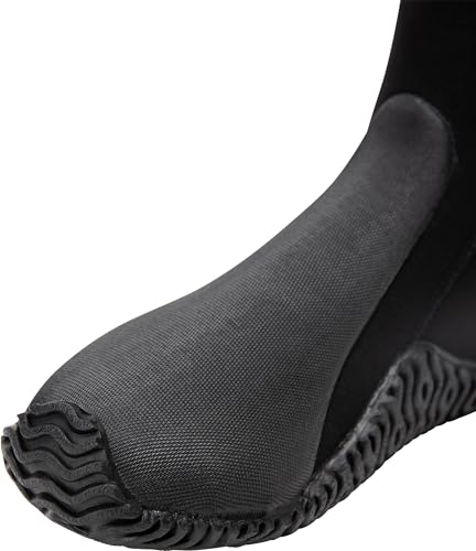 Cressi Unisex-Adult Korsor Semi-Rigid Sole Boots 3mm Stiefel mit halbstarrer Sohle zum Tauchen, Schwarz, S