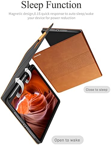 AUAUA Case for iPad Air 2/iPad Pro 9.7, iPad 9.7 inch 6th Generation/5th Generation with Pencil Holder Auto Sleep/Wake Vegan Leather