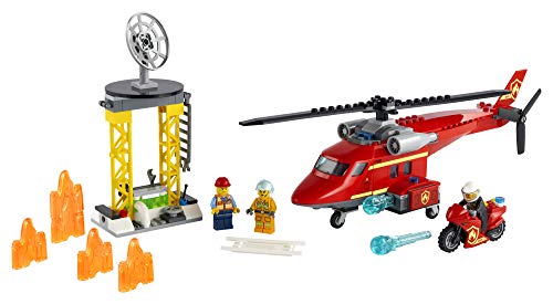 LEGO City Fire Rescue Helicopter 60281 Building Kit; Firefighter Toy and Fun Playset for Kids, New 2021 (212 Pieces) – Bild 3