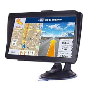 7-Inch HD Touchscreen GPS Navigator for Car, Truck & RV with 2025 Maps (Free Lifetime Updates), Voice Turn-by-Turn Guidance, Speed & Red Light Camera Alerts, Custom Truck Routing