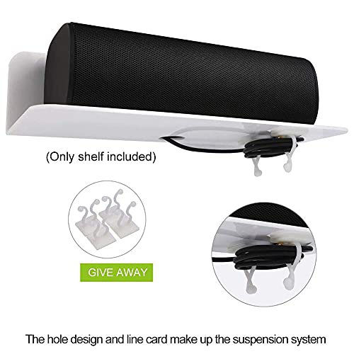 Calidaka 2 Pack Wall Mounted Floating Shelves No Drill Adhesive Shelf Acrylic Wall Shelves Hanging Mini Shelf Bookshelves Display Shelf For Bathroom Kitchen Living,Kitchen,Room Bedroom #TOP4