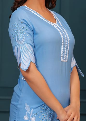 Image of FABNEX kurta set for women | Women Kurta | Women Kurta Sets Kurtis | Women Kurta Pant Set | Women Kurta Pant Set Women (K-115-117)